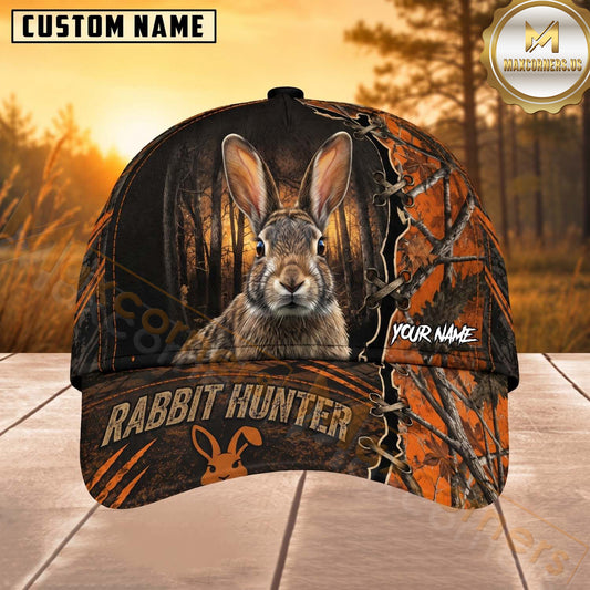 Maxcorners Hunting Orange Woodland Hunter Personalized 3D Cap