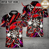 Maxcorners Darts Skull & Dartboard Graphic Multicolor Customized Name, Team Name 3D Shirts