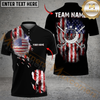 Maxcorners Golf Stars And Stripes Style Design Personalized Name, Team Name 3D Shirt (4 Colors)
