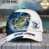 Maxcorners Fishing Blue Lava Classic Fin Personalized Cap (11 Breeds)