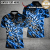 Maxcorners Darts Dartboard & Fiery Dart Graphic Multicolor Customized Name, Team Name 3D Shirts