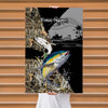 Maxcorners Tuna Fishing Dynamic Splash Camo Art Personalized Name 3D Poster