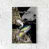 Maxcorners Tuna Fishing Dynamic Splash Camo Art Personalized Name 3D Poster