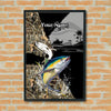 Maxcorners Tuna Fishing Dynamic Splash Camo Art Personalized Name 3D Poster