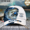 Maxcorners Fishing Blue Lava Classic Fin Personalized Cap (11 Breeds)