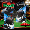 Maxcorners Billiard Apparel Badass Skull Player Multicolor Customized Name 3D Shirt