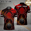 Maxcorners Spider-Themed 8 Pool Billiard Jersey Multicolor Options Personalized Name, Team Name 3D Polo Shirt