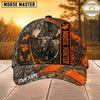Maxcorners Hunting Orange Camo Hunter Personalized 3D Cap