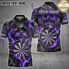 Maxcorners Darts Skull & Crossed Darts Graphic Multicolor Customized Name, Team Name 3D Shirts