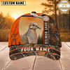 Maxcorners Hunting Orange White Camo Hunter Personalized 3D Cap