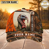 Maxcorners Hunting Orange White Camo Hunter Personalized 3D Cap