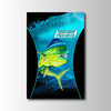 Maxcorners Mahi Mahi Fishing Deep Sea Glow Art Personalized Name 3D Poster