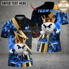 Maxcorners Golf Royal Flames King Character Personalized Name, Team Name 3D Shirt (4 Colors)