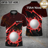 Maxcorners Golf Thunder Strike Down Personalized Name, Team Name 3D Shirt (6 Colors)