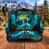 Maxcorners Hiking Always Take The Scenic Route Forest Mountain Adventure Personalized Name 3D Cap