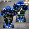 Maxcorners Golf Crocodile Lightning Personalized Name, Team Name 3D Shirt (4 Colors)