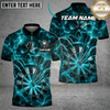 Maxcorners Darts Skull & Fiery Target Graphic Multicolor Customized Name, Team Name 3D Shirts