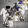 Maxcorners Bowling Eagle Strike Multicolor Customized Name, Team Name 3D Shirts