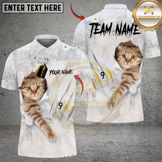 Maxcorners Billiards Ball 9 Cat Mew Personalized Shirt (2 Colors)