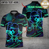 Maxcorners Golf Neon Funny Character Personalized Name, Team Name 3D Shirt (4 Colors)