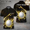 Maxcorners Golf Thunder Strike Down Personalized Name, Team Name 3D Shirt (6 Colors)