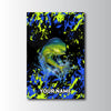 Maxcorners Mahi Mahi Fishing Neon Splash Abstract Art Personalized Name 3D Poster