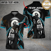 Maxcorners Billiard Ball 8 Playful Reaper Multicolor Options Personalized Name, Team Name 3D Shirt