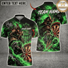 Maxcorners Darts Wolf & Inferno Dartboard Graphic Multicolor Customized Name, Team Name 3D Shirts