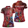 Maxcorners Death Skeleton Red Galaxy Funny Dart Shirts For Men Custom Darts Jerseys Outfit, Darts Gifts LM154