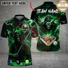 Maxcorners Billiards 8 Ball Thunder Midnight Reaper Pool Master Customized Name, Team Name 3D Shirt (6 Colors)