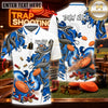 Maxcorners Trap Shooting Shotgun & Eagle Clay Target Graphic Multicolor Customized Name, Team Name 3D Shirts