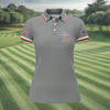 Maxcorners Gray First Dad Now Grandpa Golf Polo Shirt, Golf Polo For Women, Women’s Golf Apparel LM1507