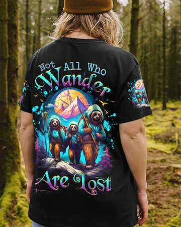 Maxcorners Not All Who Wander Are Lost Sloth All Over Print LM2101
