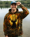 Maxcorners Deer Hunting Moon Vintage Swirl All Over Print LM1601