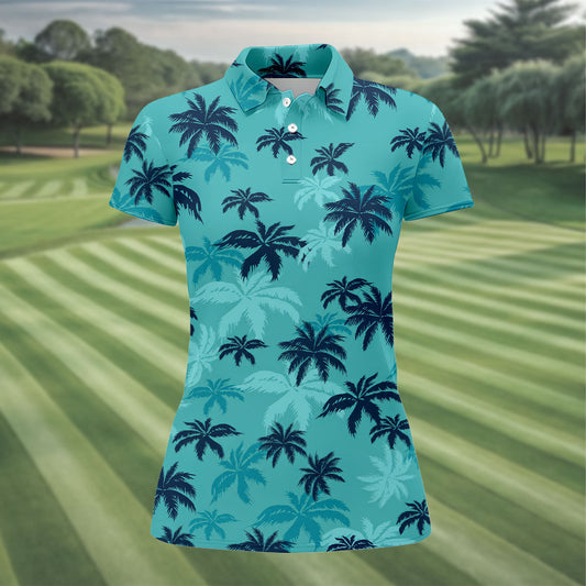 Maxcorners Turquoise Pt, Women's Golf Shirt, Golf Polo For Women, Golf Shirts For Women (Copy) LM1507