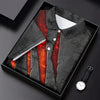 Maxcorners Red Claw Marks Hawaiian Golf Shirt, Scratch Print Women's Golf Tops, Ladies Golf Shirts LM1507