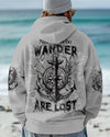 Maxcorners Not All Who Wander Are Lost Anchor Compass All Over Print LM1501