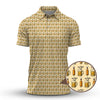 Maxcorners Beer Golf Shirt For Golfer, Pattern Golf Shirt, Funny Golf Shirt For Men, Crazy Golf Shirt