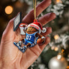 Maxcorners Custom Name and Number Basketball Ornament, Basketball Team Christmas Gift 2D Flat LM2111