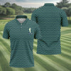 Maxcorners St Patrick's Day Shamrock Golf And Beer Green Golf Shirt, Polo Shirts For Men, Golf Shirts For Men