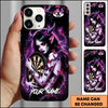 Maxcorners Darts Purple Demon Girl Butterfly Fantasy Personalized Name 3D Phone Case