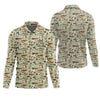 Maxcorners Fishing Gear Items SPF Long Sleeve Shirts, Custom Fishing Shirt, Men Long Sleeve Shirt