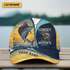 Maxcorners Sunset Serenity Ocean's Majesty, Fishing Trucker Hat, Fishing Hook Hat, Fishing Cap For Men, Fishing Gifts For Dad