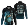 Maxcorners I'd Rather Be Fishing SPF Shirt, Funny Fishing Shirt, Long Sleeve Fishing Shirts, Gift For Fisherman