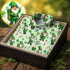 Maxcorners Happy St Patrick's Day Gnomes Shamrock Golf Shirt, Men's Funny Golf Shirts, Golf Shirts For Men