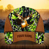 Maxcorners Premium Leather Ragged Deer Hunting Camo Pattern 3D Multicolor Personalized Cap