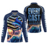 Maxcorners Every Cast Is A New Possibility Mens Fishing Shirts Long Sleeve, SPF Shirt For Men, Fishing Shirts For Men