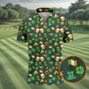 Maxcorners Everyone Is Irish Today Shamrock St Patrick's Day Dark Green Golf Shirt, Polo Shirts For Men, Golf Shirts For Men