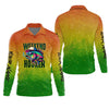Maxcorners Weekend Hooker Green Yellow Orange Fishing UPF Shirts, Hooded Sun Shirt, Gift For Fisherman