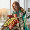 Maxcorners Hooked On Fishing Custom Name Blanket, Fishing Blanket, Presents For Fishermen, Gift For Fishing Lover LM0201